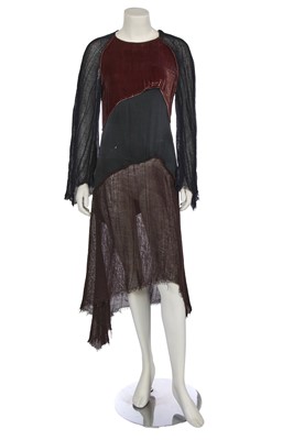 Lot 427 - A Koji Tatsuno patchwork dress, Autumn-Winter 1993-94