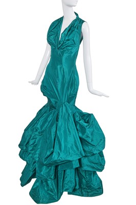 Lot 174 - A Vivienne Westwood teal taffeta ballgown, 'Active Resistance' collection, Spring-Summer 2006