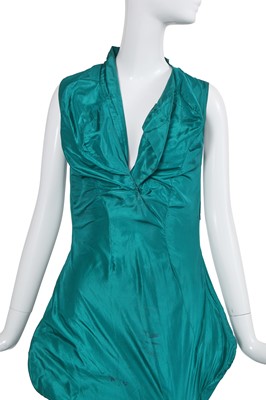 Lot 174 - A Vivienne Westwood teal taffeta ballgown, 'Active Resistance' collection, Spring-Summer 2006