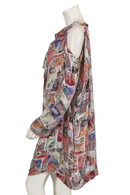 Lot 172 - A Vivienne Westwood money-print silk georgette dress, 'London' collection, Autumn-Winter 2012-13