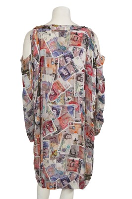 Lot 172 - A Vivienne Westwood money-print silk georgette dress, 'London' collection, Autumn-Winter 2012-13
