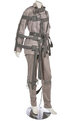 Lot 347 - A Vivienne Westwood grey viscose bondage ensemble, 'Exhibition' collection, Autumn-Winter 2004-05