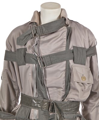 Lot 347 - A Vivienne Westwood grey viscose bondage ensemble, 'Exhibition' collection, Autumn-Winter 2004-05