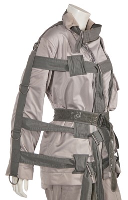 Lot 347 - A Vivienne Westwood grey viscose bondage ensemble, 'Exhibition' collection, Autumn-Winter 2004-05