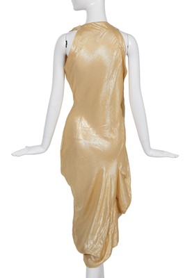 Lot 176 - A Vivienne Westwood gold lamé evening dress, 'Street Theatre' collection, Spring-Summer 2003
