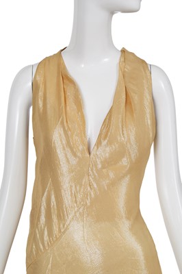 Lot 176 - A Vivienne Westwood gold lamé evening dress, 'Street Theatre' collection, Spring-Summer 2003