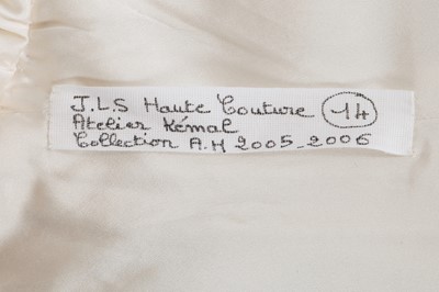 Lot 190 - A Jean-Louis Scherrer haute couture by Stéphane Rolland cream cashmere ensemble, Autumn-Winter 2005-06
