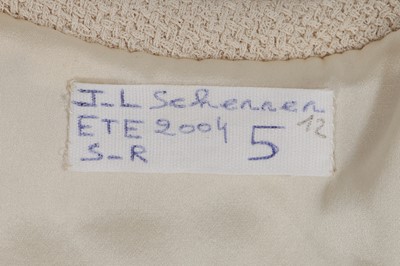 Lot 191 - A Jean-Louis Scherrer haute couture by Stéphane Rolland ivory wool coat, Autumn-Winter 1998-99