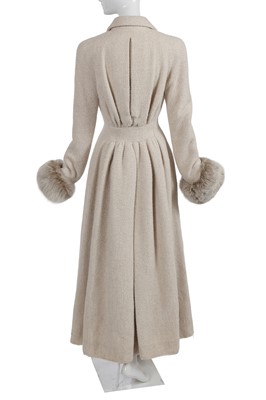 Lot 191 - A Jean-Louis Scherrer haute couture by Stéphane Rolland ivory wool coat, Autumn-Winter 1998-99