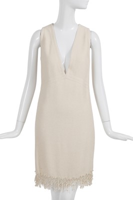 Lot 191 - A Jean-Louis Scherrer haute couture by Stéphane Rolland ivory wool coat, Autumn-Winter 1998-99