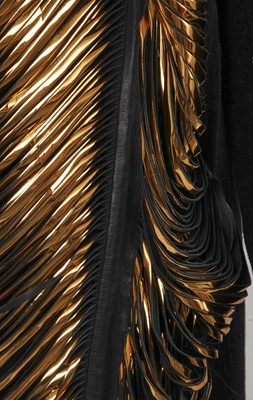 Lot 109 - An Iris van Herpen slashed and gilded leather coat-dress, Autumn-Winter 2010-11