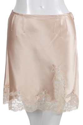 Lot 143 - A Christian Dior by John Galliano nude silk and black lace ensemble, 'Film Noir' collection, Spring-Summer 2010