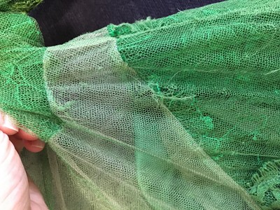 Lot 107 - A Tom Ford green lace evening gown, Autumn-Winter 2011-12