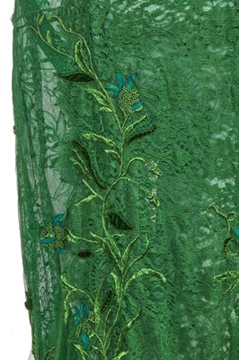 Lot 107 - A Tom Ford green lace evening gown, Autumn-Winter 2011-12