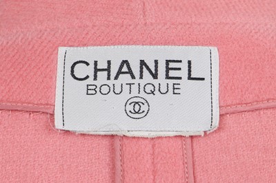 Lot 31 - A Chanel by Karl Lagerfeld pink wool coat, mid-1990s