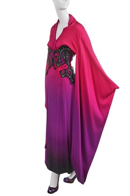 Lot 127 - An Alexander McQueen dégradé crêpe kimono ensemble, 'La Dame Bleue' collection, Spring-Summer 2008