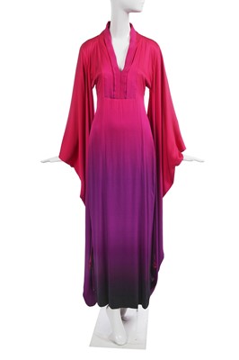 Lot 127 - An Alexander McQueen dégradé crêpe kimono ensemble, 'La Dame Bleue' collection, Spring-Summer 2008