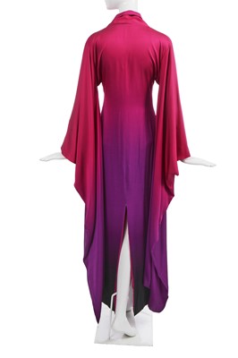 Lot 127 - An Alexander McQueen dégradé crêpe kimono ensemble, 'La Dame Bleue' collection, Spring-Summer 2008