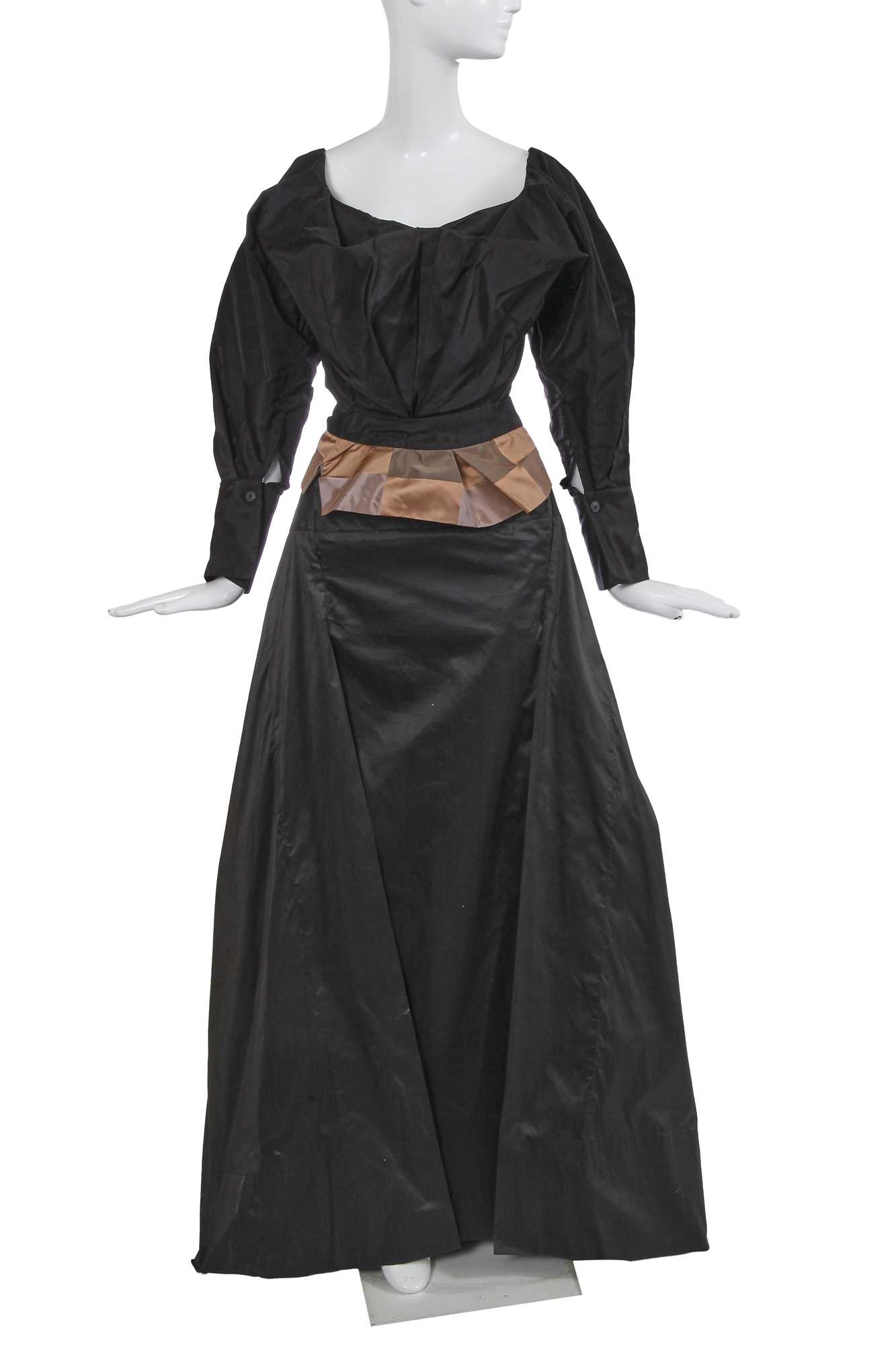 Lot 175 - A Vivienne Westwood grey and black corset ensemble, 'Exhibition' collection, Autumn-Winter 2004-05