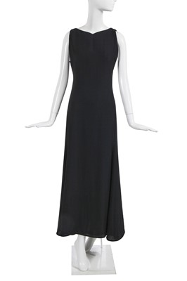 Lot 293 - A Gianni Versace black silk blend dress, mid-1990s