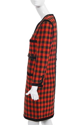 Lot 42 - A Chanel by Karl Lagerfeld multicoloured tweed and velvet dress, circa 1990