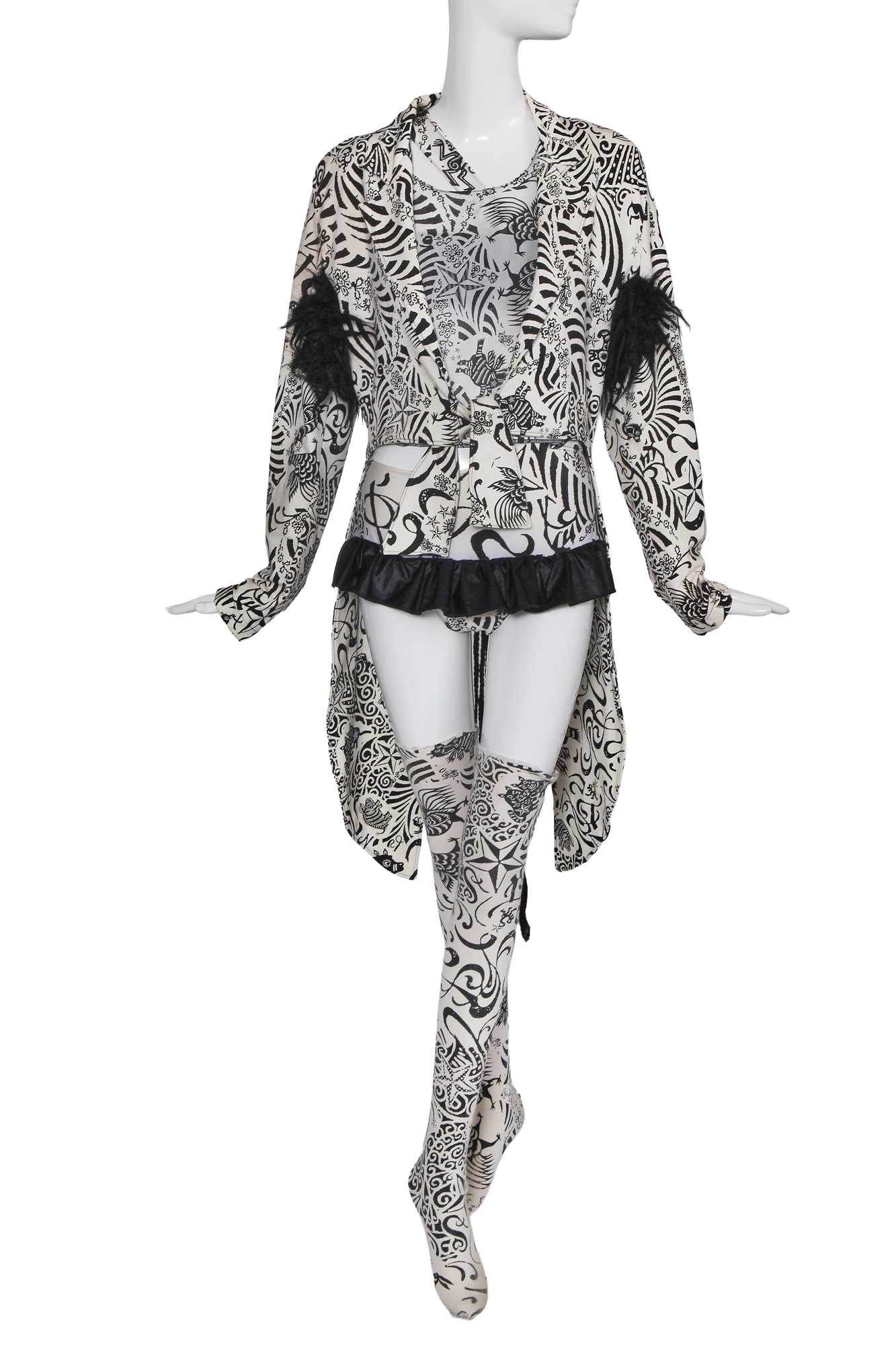 Lot 290 - A bespoke BodyMap ensemble made for the Michael Clark Dance Co for a performance of 'our caca phoney H.our caca phoney H', 1985