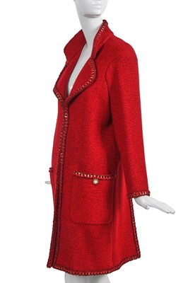 Lot 15 - A Chanel by Karl Lagerfeld red wool coat, 'Paris-Salzburg' collection, Métiers d'Art, Pre-Fall 2015