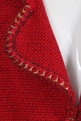 Lot 15 - A Chanel by Karl Lagerfeld red wool coat, 'Paris-Salzburg' collection, Métiers d'Art, Pre-Fall 2015