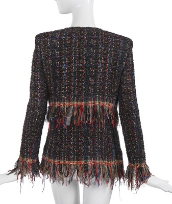 Lot 3 - A Chanel by Karl Lagerfeld fantasy tweed jacket, 'Paris Cosmopolite' collection, Metiers d'Art, Pre-Fall 2017