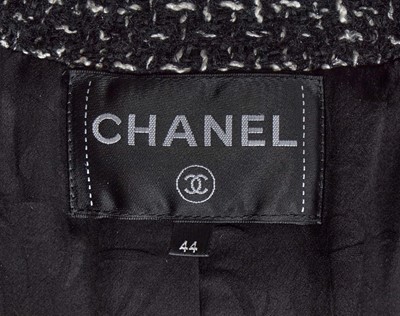Lot 2 - A Chanel by Karl Lagerfeld black and red tweed jacket, 'Chanel Airspace' collection, Autumn-Winter 2017-18