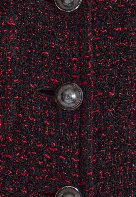 Lot 2 - A Chanel by Karl Lagerfeld black and red tweed jacket, 'Chanel Airspace' collection, Autumn-Winter 2017-18