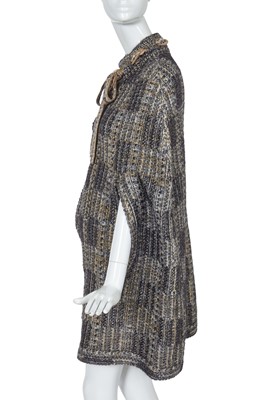 Lot 7 - A Chanel by Karl Lagerfeld knitted wool-blend cape, 'Paris-Rome' collection, Métiers d'Art, Pre-Fall 2016