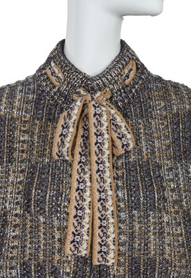 Lot 7 - A Chanel by Karl Lagerfeld knitted wool-blend cape, 'Paris-Rome' collection, Métiers d'Art, Pre-Fall 2016