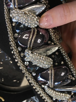 Lot 180 - A Balmain by Christophe Decarnin embellished black cotton jacket, Spring-Summer 2009