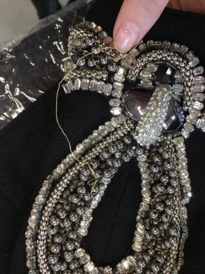 Lot 180 - A Balmain by Christophe Decarnin embellished black cotton jacket, Spring-Summer 2009