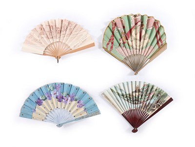 Lot 43 - A quantity of advertising fans for hotels and...