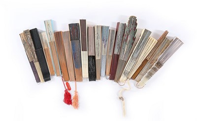 Lot 43 - A quantity of advertising fans for hotels and...