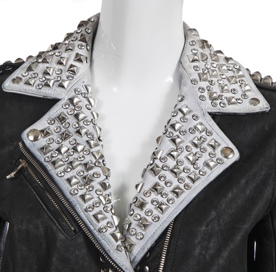 Lot 106 - A Balmain by Christophe Decarnin black leather jacket, Spring-Summer 2011