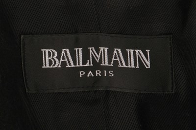Lot 232 - A Balmain by Christophe Decarnin embellished black cotton jacket, Spring-Summer 2009