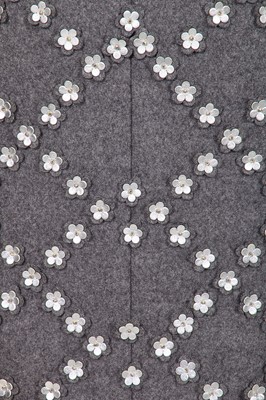 Lot 8 - A fine Chanel by Karl Lagerfeld felted grey wool coat, 'Paris-Bombay' collection, Métiers d'Art, Pre-Fall 2012