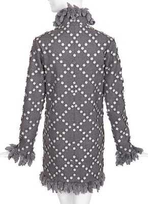 Lot 8 - A fine Chanel by Karl Lagerfeld felted grey wool coat, 'Paris-Bombay' collection, Métiers d'Art, Pre-Fall 2012