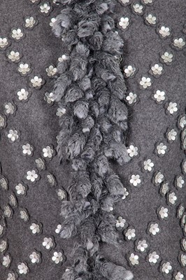 Lot 8 - A fine Chanel by Karl Lagerfeld felted grey wool coat, 'Paris-Bombay' collection, Métiers d'Art, Pre-Fall 2012