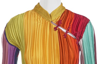 Lot 168 - A John Galliano multicoloured pleated dress, 'Esquimeau' collection, Autumn-Winter 2002-03