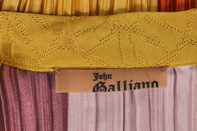 Lot 168 - A John Galliano multicoloured pleated dress, 'Esquimeau' collection, Autumn-Winter 2002-03