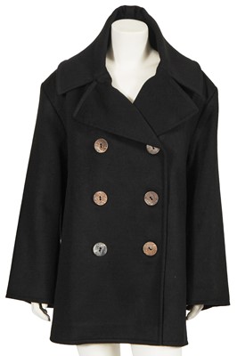 Lot 402 - A John Galliano black wool peacoat, Autumn-Winter 1999-2000