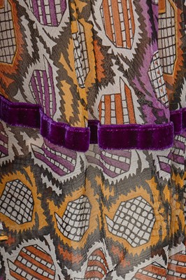 Lot 553 - A Thea Porter printed chiffon blouse and 'Gypsy' skirt, early 1970s