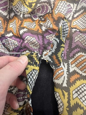 Lot 553 - A Thea Porter printed chiffon blouse and 'Gypsy' skirt, early 1970s