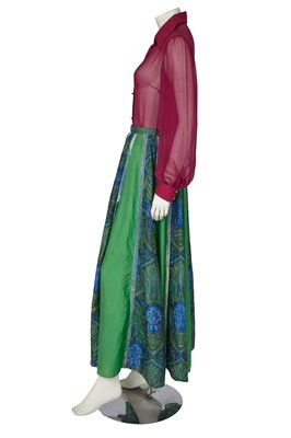 Lot 547 - A Thea Porter blouse and skirt, 1970s