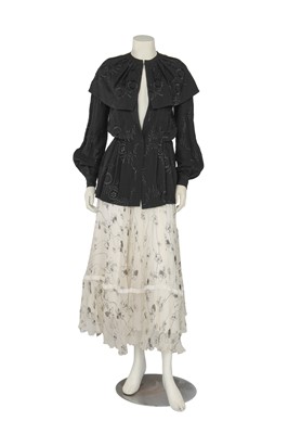 Lot 558 - A Thea Porter embroidered jacket and 'Gypsy' skirt, 1970s