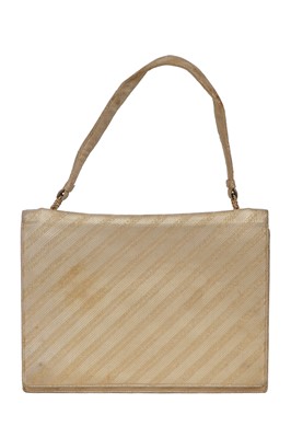 Lot 95 - A Cartier London gold silk brocade handbag, 1962